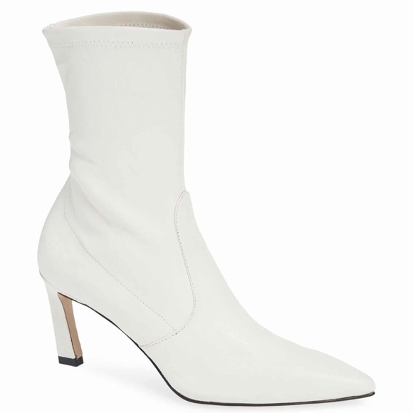 stuart weitzman snug suede kitten heel booties